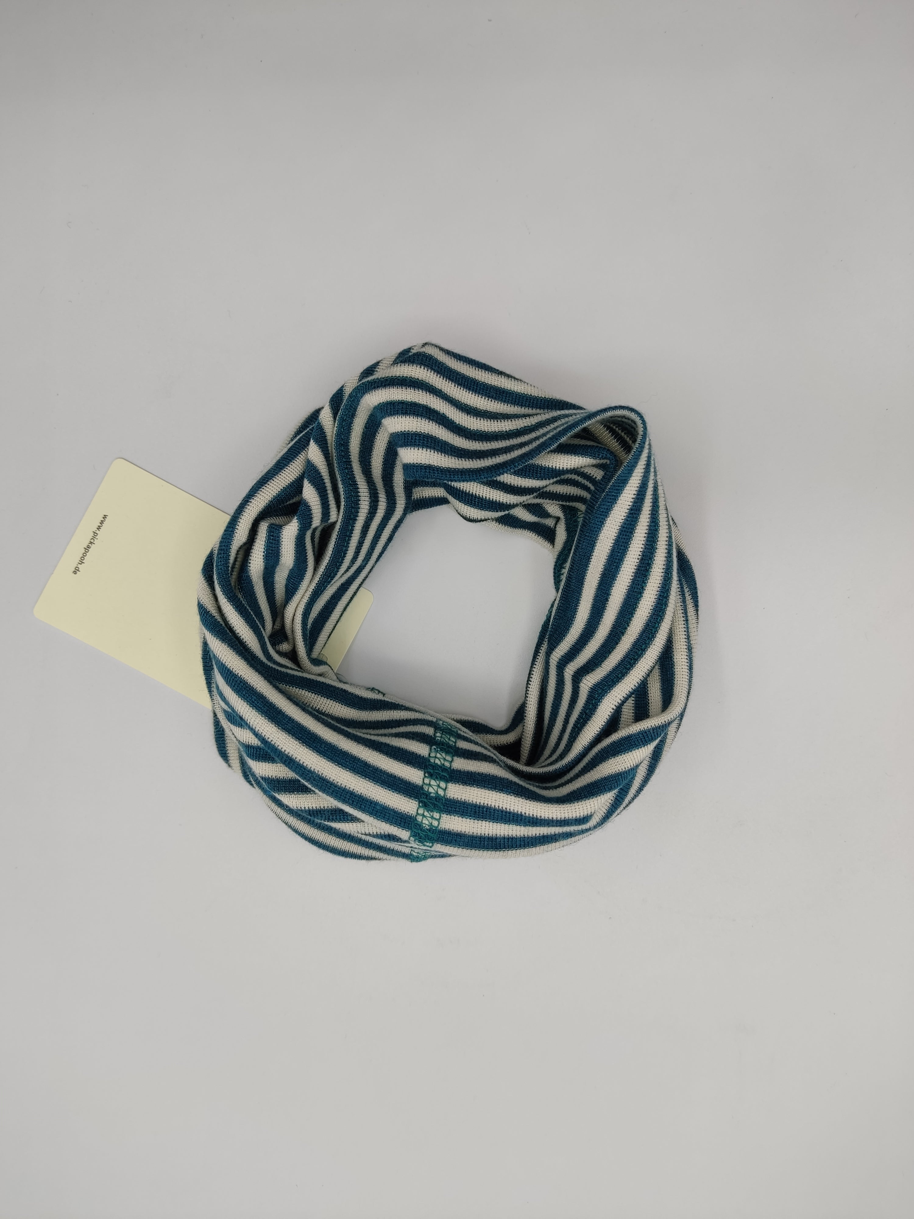 Scaldacollo in lana e seta per bambino e adulto // riga Petrol